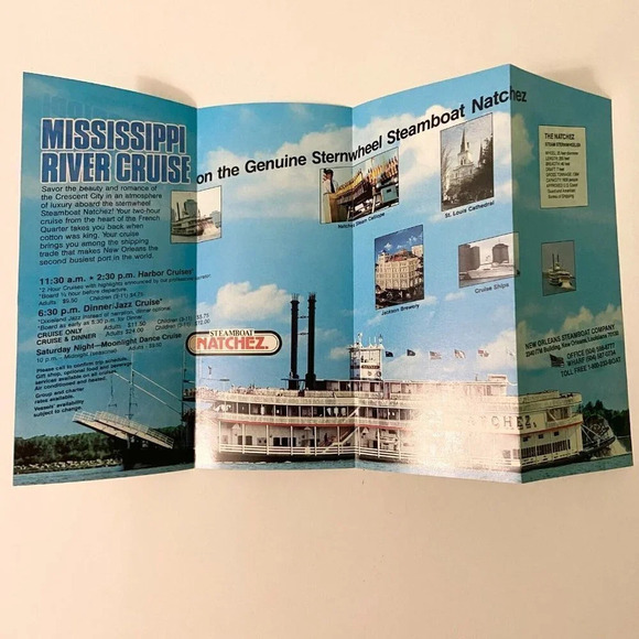 Vintage New Orleans Tour Brochure Mississippi River Cruise and Jazz Festival - Picture 7 of 15